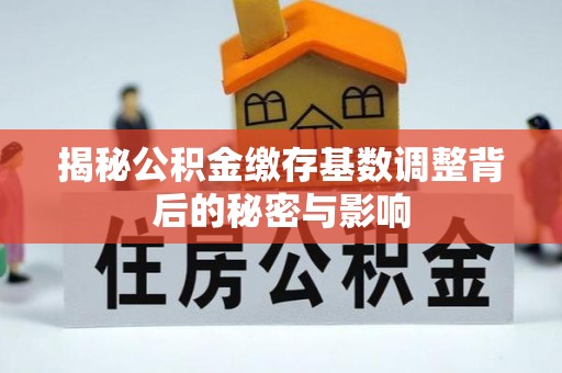 元宝揭秘公积金缴存基数调整背后的秘密与影响