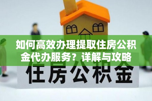元宝如何高效办理提取住房公积金代办服务？详解与攻略