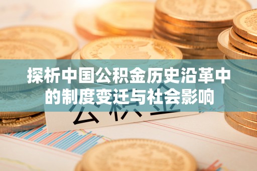 元宝探析中国公积金历史沿革中的制度变迁与社会影响